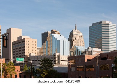 Office buildings of Oklahoma city downtown, USA
