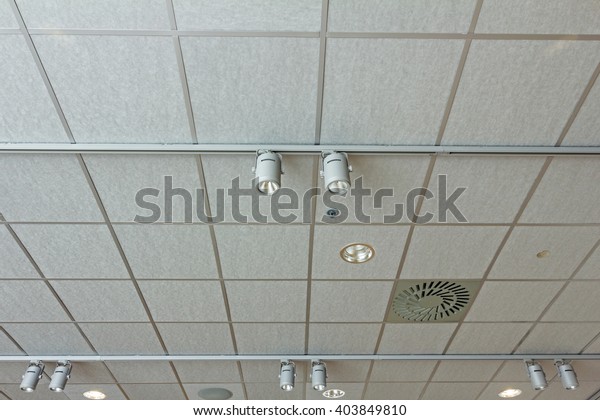 Office Ceiling Has Modern Light Hatch Stock Photo Edit Now 403849810