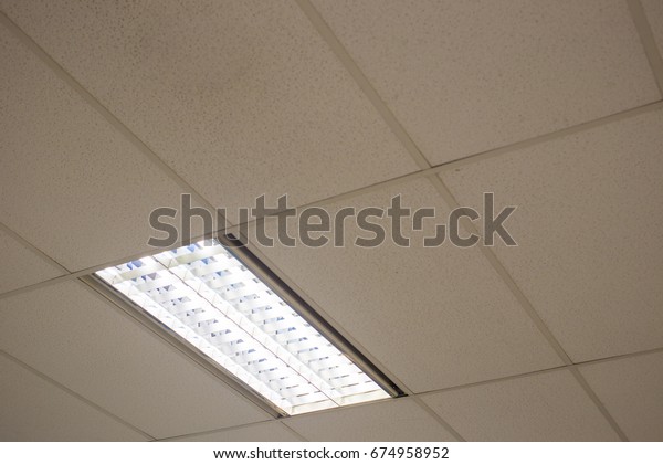 Office Ceiling Lamps Pattern Close Background Stock Photo Edit