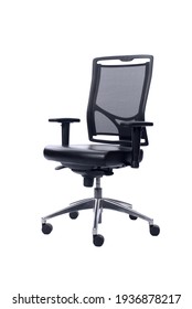 Office chair isolated over white background