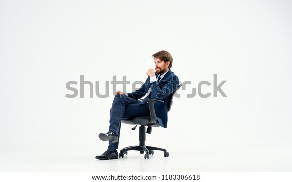 Office Chair Man Suit Tie Shirt Stock Photo Edit Now 1183306618