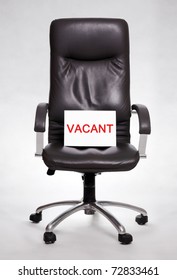 Office Chair With Vacant Sign