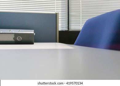 Office Desk Close Up With Chair