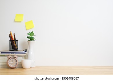 Office Desk Equipments Work Space Concept Stock Photo 1501409087 ...