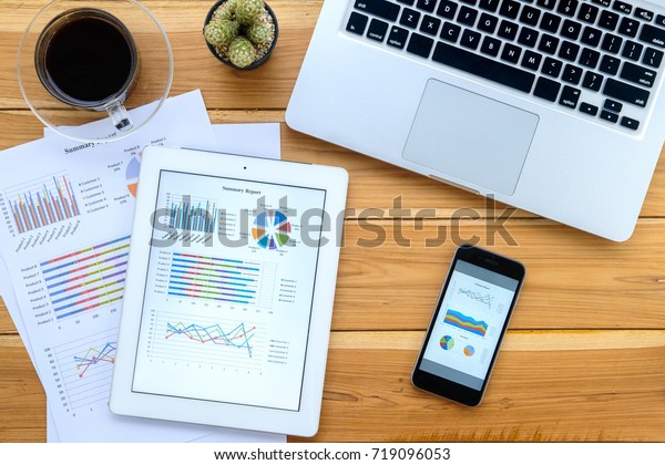 Office Desk Table Things On View Stock Photo Edit Now 719096053