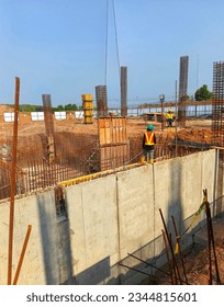 office development project worker activity, indonesia