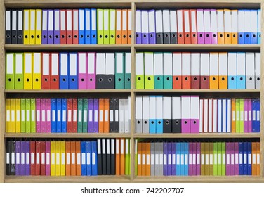 Office document folders standing in a row, Business document - Powered by Shutterstock