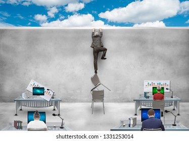 Office employees at work. Escape from monotony - Shutterstock ID 1331253014