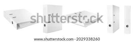 Office folder on white background