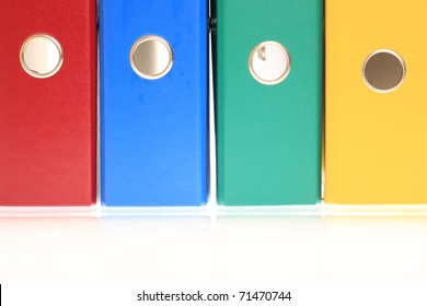office folders binder isolated on white - Shutterstock ID 71470744