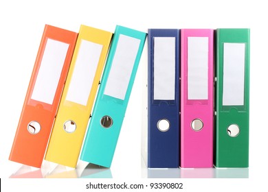 Office Folders Isolated On White Stock Photo 93390802 | Shutterstock