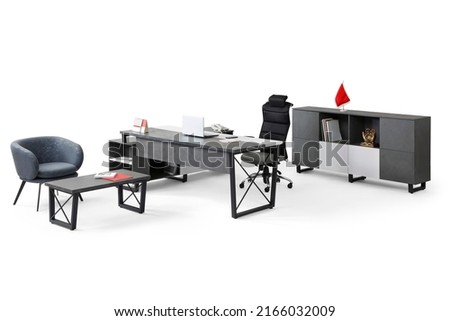 office furniture isolated on white background