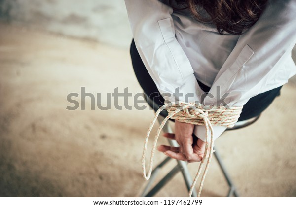 Office Girl Who Kidnapped Abandoned House Stock Photo 1197462799 ...