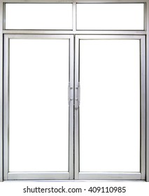 Office Glass Door And Window With Copy Space Into Office Room