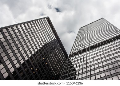 Office Highrise Buildings In The Chicago Financial District