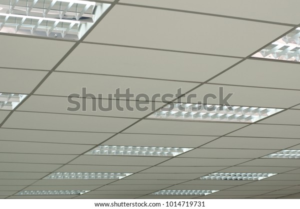 Office Interior Ceiling Including Light T Interiors Stock Image