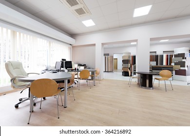 Office Interior In Furniture Showroom