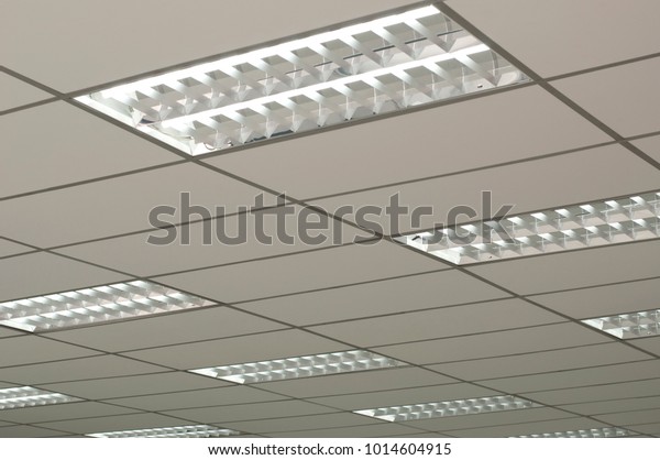 Office Lighting T Bar Ceiling Interior Stock Photo Edit Now