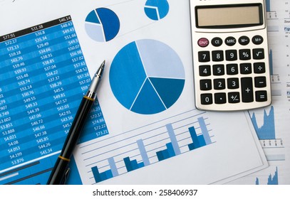 Office Scenefinancial Graph Chart Stock Photo (Edit Now) 258406937