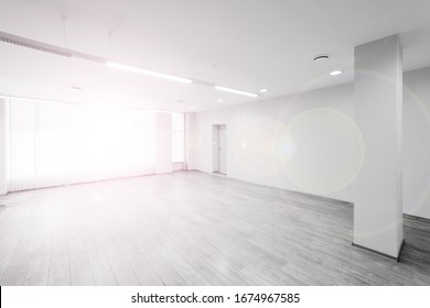 Office Space. The Interior Of A Modern Building. Room For Rent.