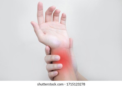 Office Syndrome People Wrist Injuries Using Stock Photo 1715123278 ...