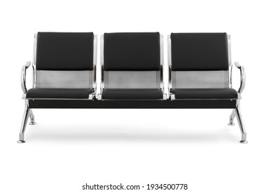 Office waiting chair isolated on white background