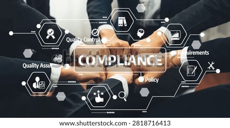 Office worker team stacking hand together symbolize successful group of business partnership and strong collective unity teamwork in community workplace in panoramic banner. Shrewd Amity