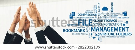 Office worker team stacking hand together symbolize successful group of business partnership and strong collective unity teamwork in community workplace in panoramic banner. Shrewd Amity