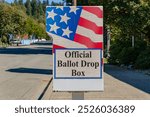 Official Ballot Drop Box at voting location in the United States.