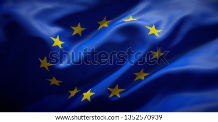 Official flag of the European Union.