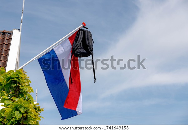 Official Netherlands Flag School Bag Hanging Stock Photo 1741649153 ...