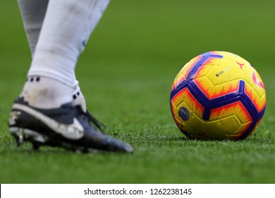 Official Nike Matchball Featuring The Rainbow Colours Supporting The Stonewall Rainbow Laces Campaign - Chelsea V Fulham, Premier League, Stamford Bridge, London - 2nd December 2018