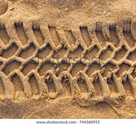 Similar – spuren im sand Ausflug