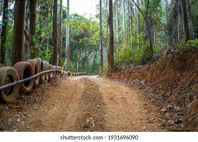 Off-road Karting Track, Mountain And Dirt Road Forest Track