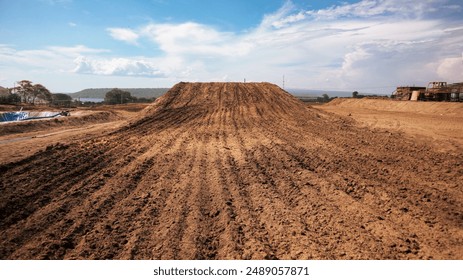 offroad motocross track at race
