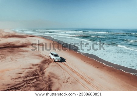 Offroad trip on the beach of Namibia at Zeila Shipwreck, Skeleton Coast