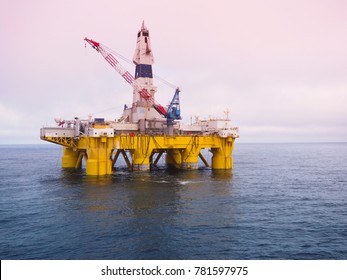 Offshore Drilling Rig Or Platform In Gulf Of Mexico, Petroleum Industry