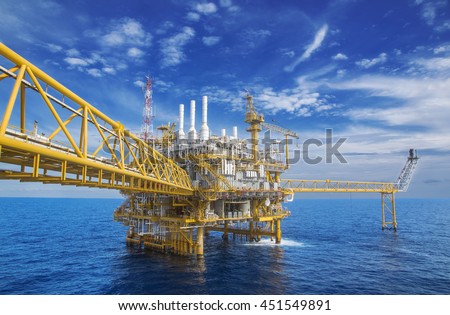 Offshore Industry oil and gas production petroleum pipeline,Offshore gas production flatform.