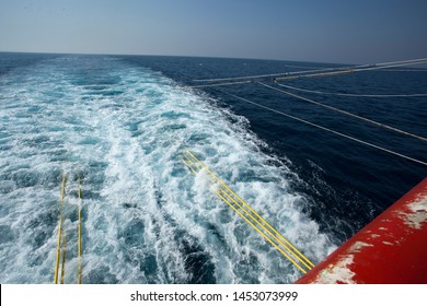 Offshore Seismic Research Vessel Guns And Cables