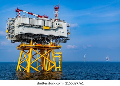 Offshore Substation In The Bay Of Biscay