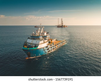 Offshore Support Vessel Making Their Way