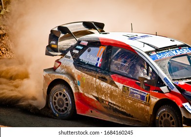 Sébastien Ogier (FRA) Of Team Toyota Gazoo Racing WRT In Action During The FIA World Rally Championship Mexico In León, Guanajuato, México On March 14, 2020