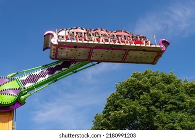 Oglesby, Illinois - United States - July 19th, 2022: Carnival Ride At The Oglesby Fun Fest In Oglesby, Illinois.