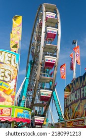 Oglesby, Illinois - United States - July 19th, 2022: Carnival Ride At The Oglesby Fun Fest In Oglesby, Illinois.