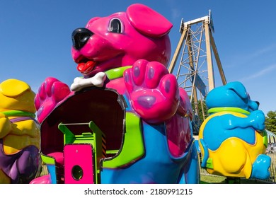 Oglesby, Illinois - United States - July 19th, 2022: Carnival Ride At The Oglesby Fun Fest In Oglesby, Illinois.