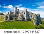 Ogrodzieniec ruins of a medieval castle. Czestochowa region, Poland