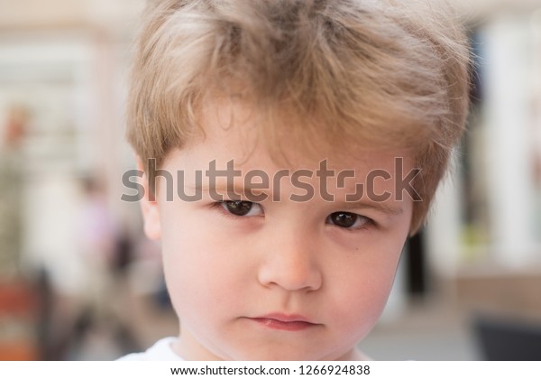 Oh No Little Child Stylish Haircut Stock Photo Edit Now 1266924838