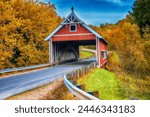 Ohio Covered Bridges Autumn Scene