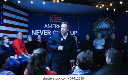 Ohio Governor John Kasich Speaks In Newmarket, New Hampshire, On January 25, 2016.