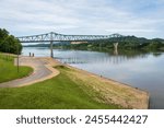 Ohio River at Huntington City in West Virginia, USA